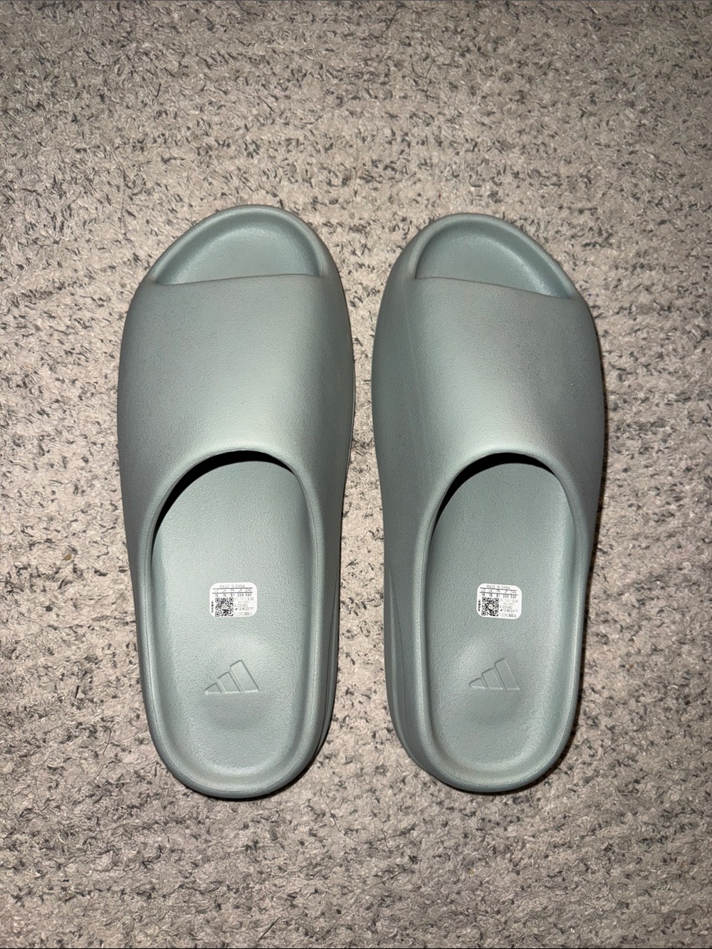 adidas Cloudfoam Slide Sandals in Sage Green for Men